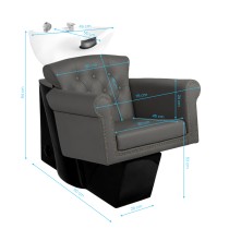 Myjnia fryzjerska Gabbiano Berlin szara