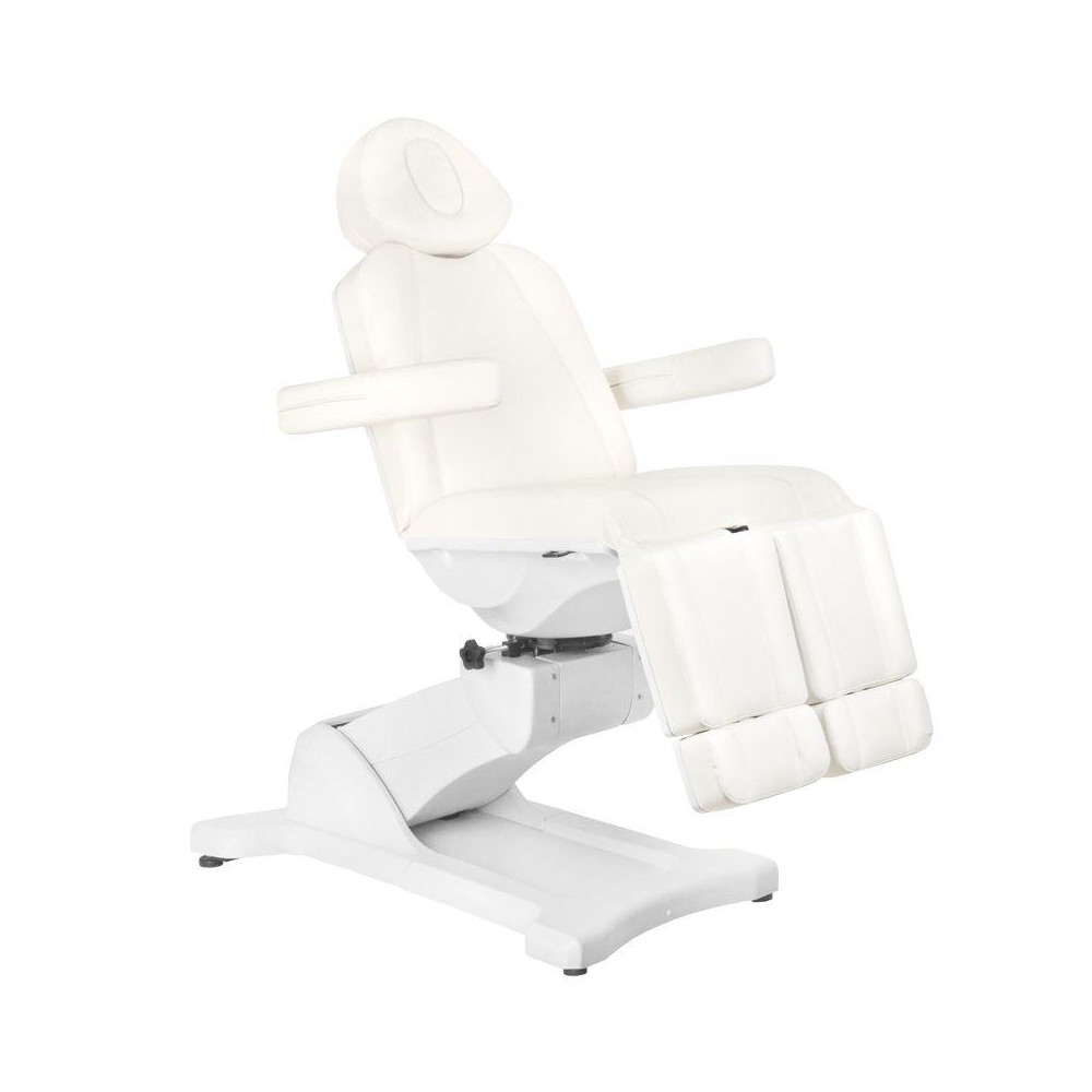 Fotel kosmetyczny do pedicure elektryczny obrotowy Azzurro 869AS 5 silników biały