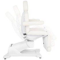 Fotel kosmetyczny do pedicure elektryczny obrotowy Azzurro 869AS 5 silników biały