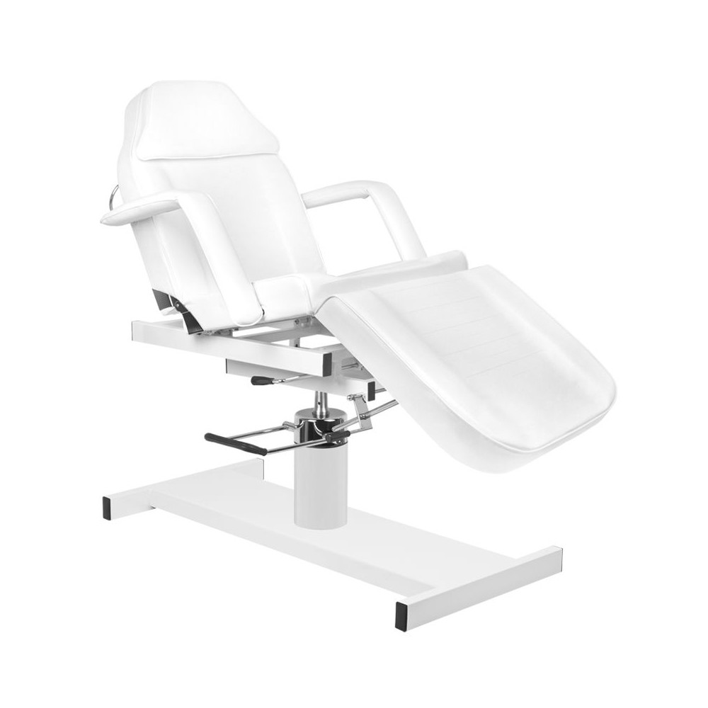 Fotel kosmetyczny hyd. A 210D z kołyską biały