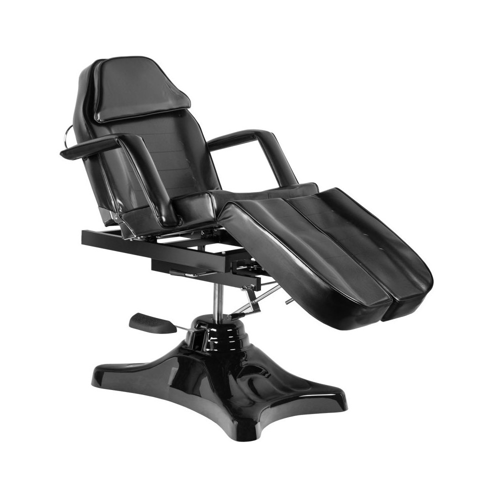 Fotel kosmetyczny hyd. A 234C pedi czarny 