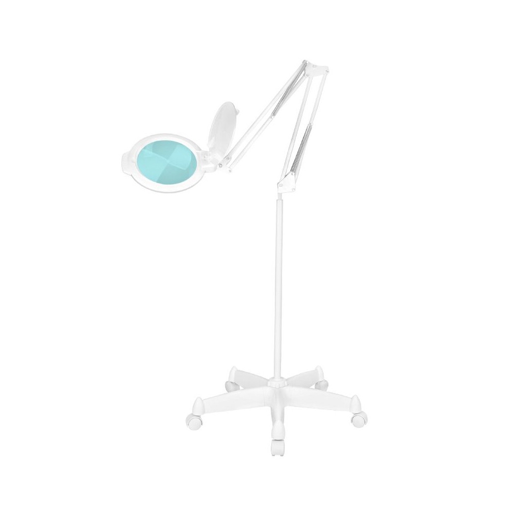 Lampa lupa led Glow Moonlight 8012/5" white ze statywem