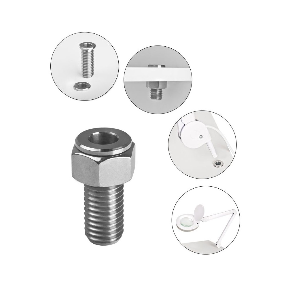 Uchwyt lampy-lupy tube inox