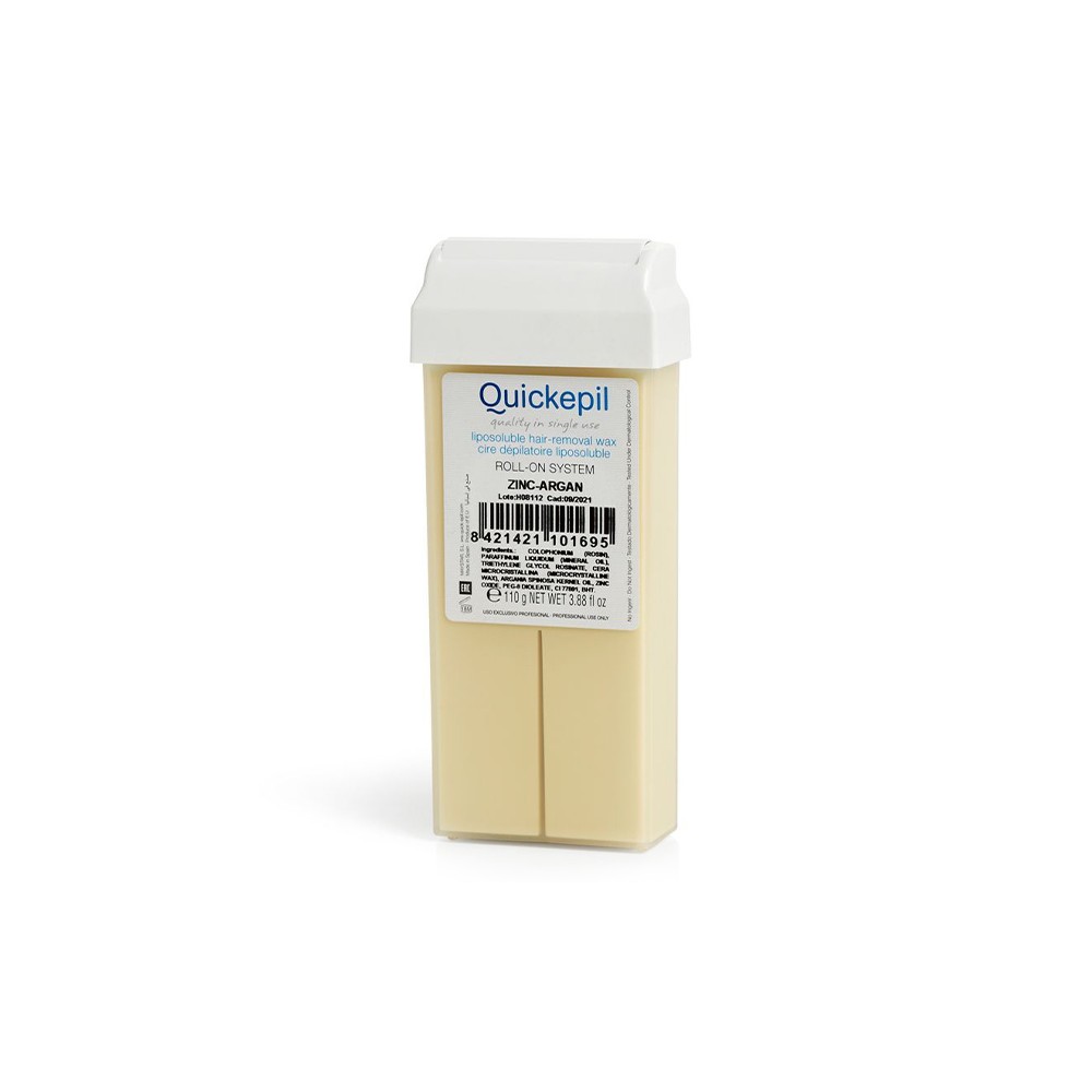 Quickepil wosk do depilacji rolka zink-argan 110 g 