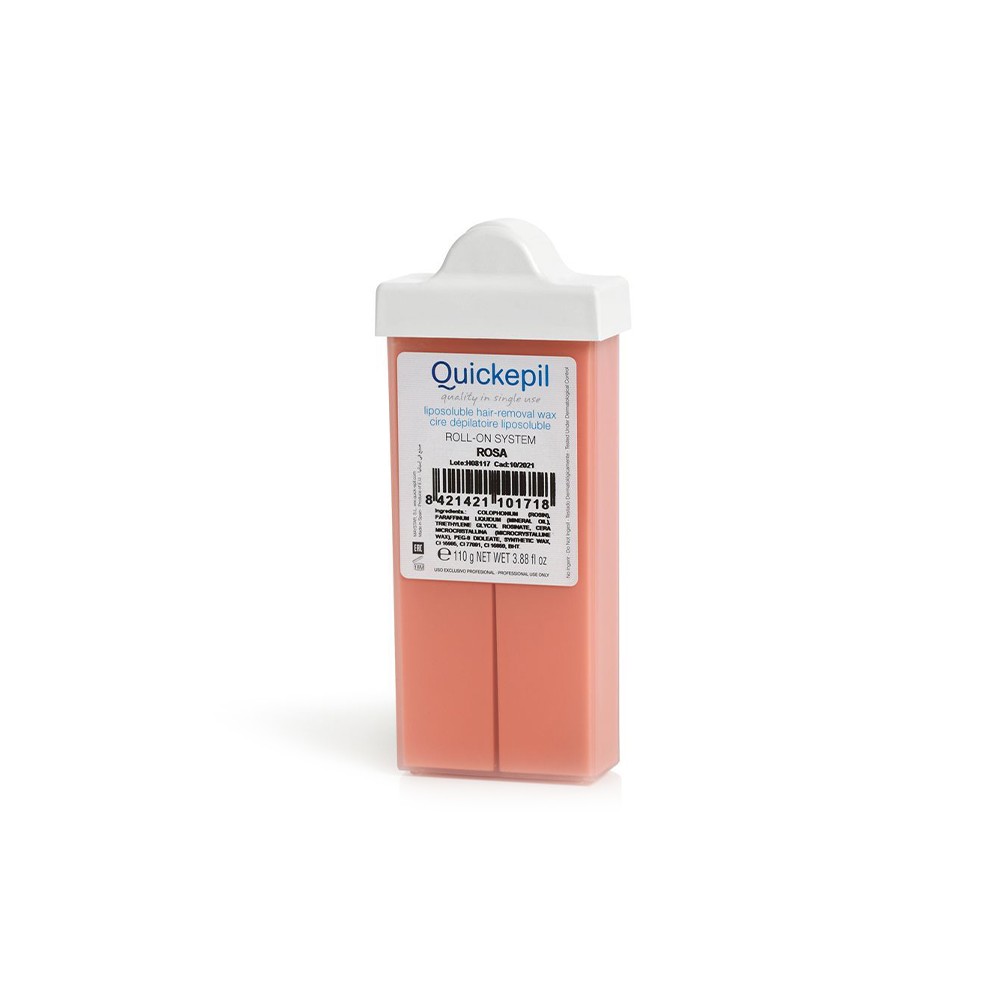 Quickepil wosk do depilacji twarzy wąska rolka róża 110 g 