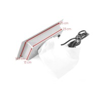 Pochłaniacz pyłu do zabudowy Momo S-41 srebrny 