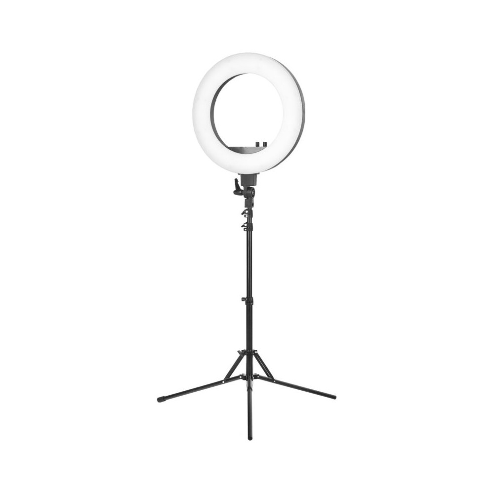 Lampa pierścieniowa Ring light 18" 48W led czarna + statyw