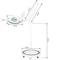Lampa lupa Elegante 6027 60 led smd 5d ze statywem