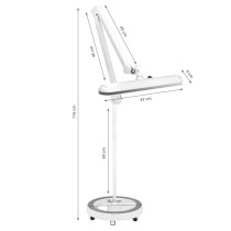 Lampa warsztatowa led Elegante 801-s ze statywem standard white