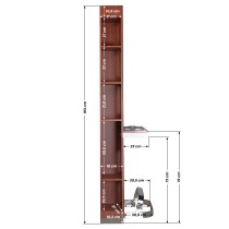 Konsola fryzjerska Gabbiano B058 Czereśnia