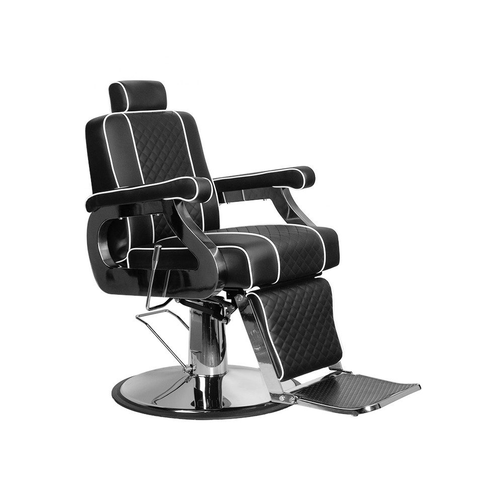 Fotel barberski Gabbiano Paulo czarny