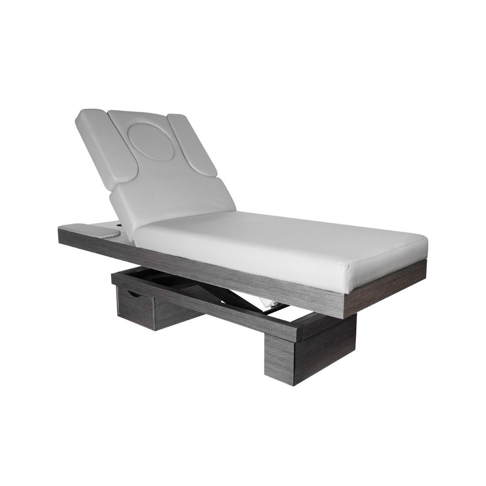 Spa leżanka kosmetyczna Azzurro 815B świecąca szara wood podgrzewana