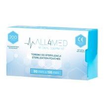 All4med torebki do sterylizacji w autoklawie 90 mm x 135 mm 200 szt.