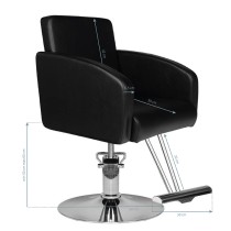 Fotel fryzjerski Hair System HS40 czarny