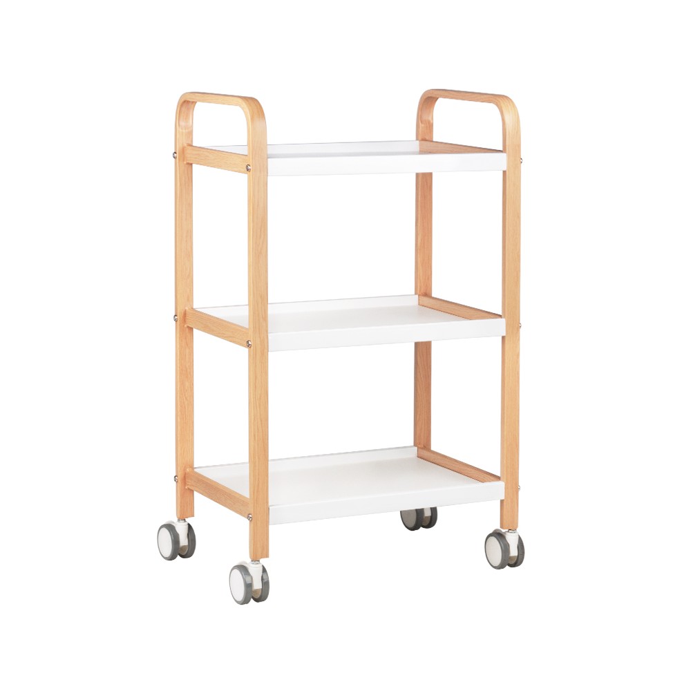 Stolik pomocnik kosmetyczny HS-09 drewno - biały