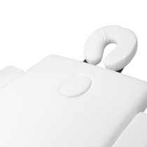 Stół składany do masażu aluminiowy komfort Activ Fizjo 2 segmentowe white 