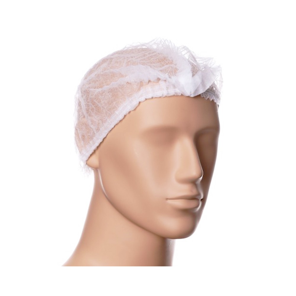 Jednorazowe czepki clip 100 szt. białe