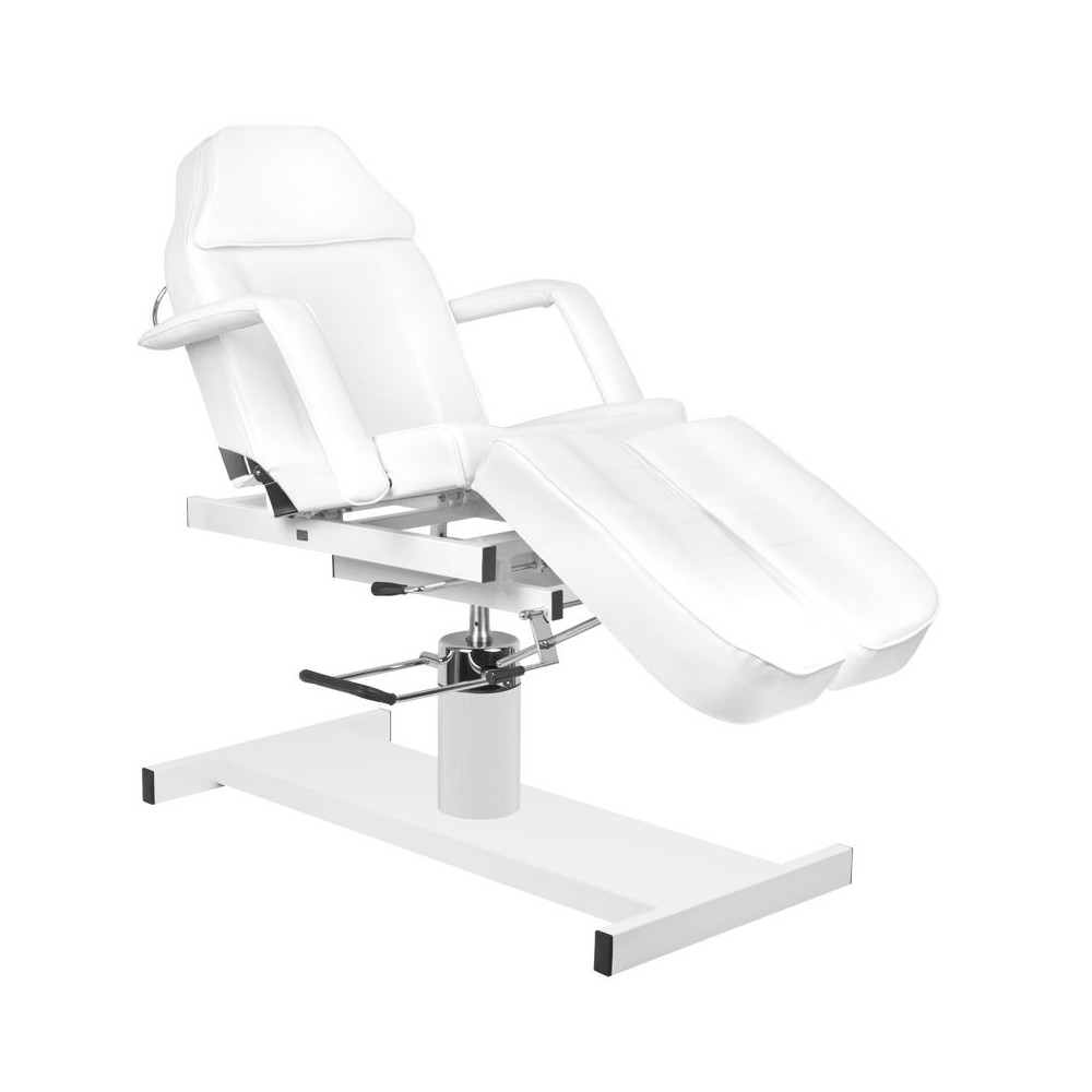 Fotel kosmetyczny hyd. A 210C pedi biały