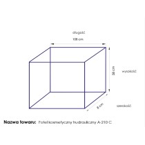 Fotel kosmetyczny hyd. A 210C pedi biały