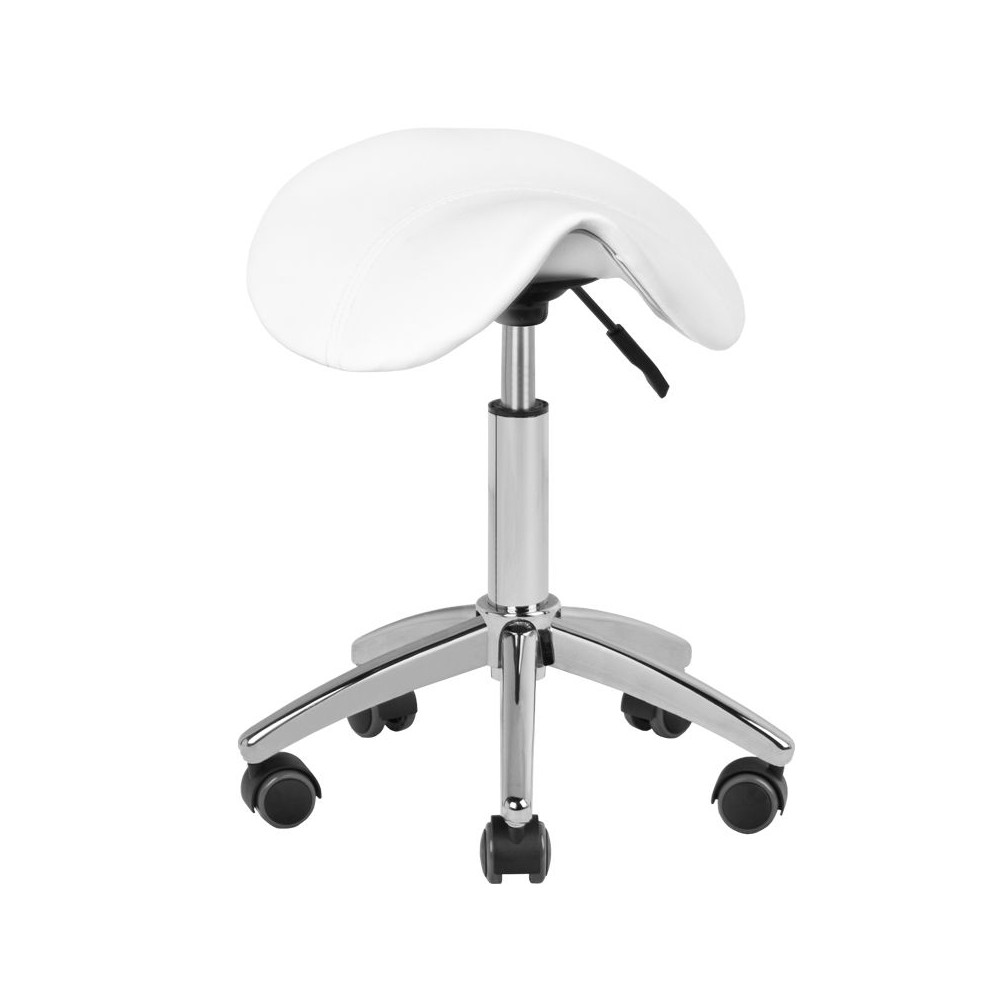 Taboret kosmetyczny AM-302 biały