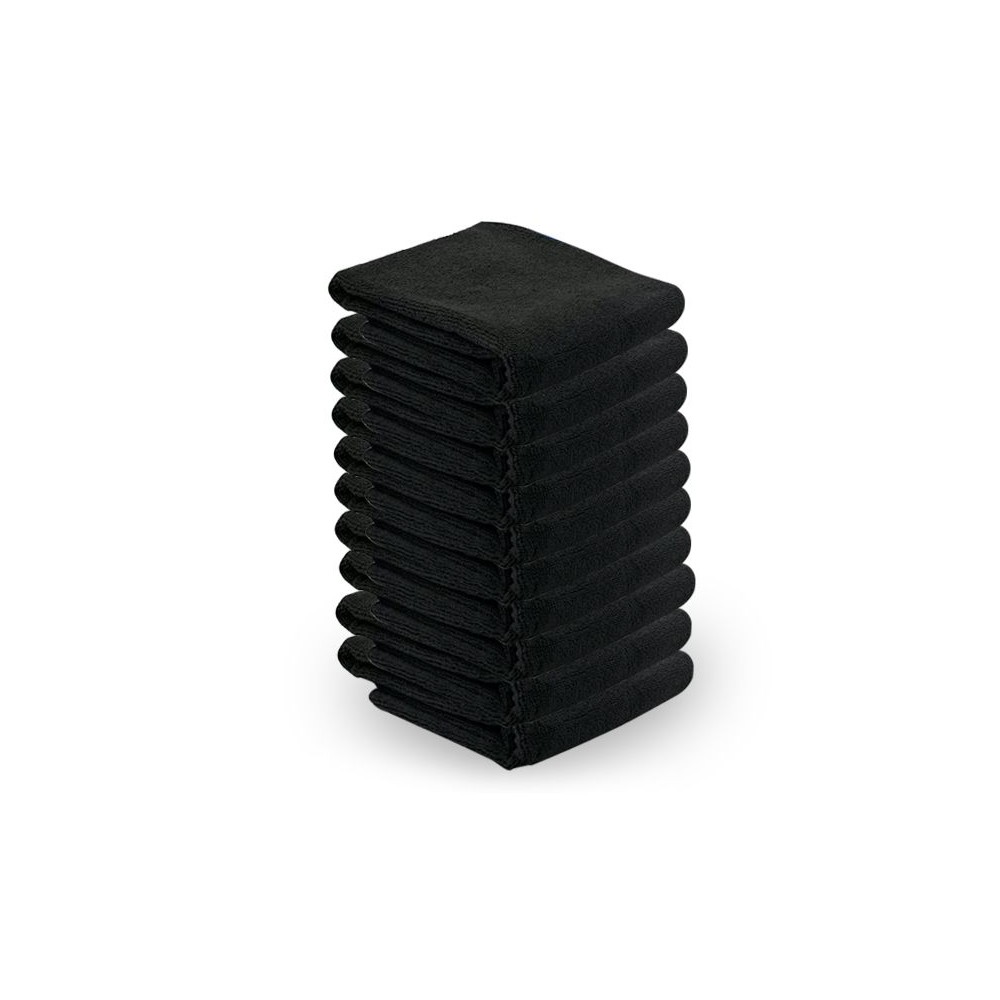 Ręcznik z microfibry 73 x 40 cm 10 szt. czarny