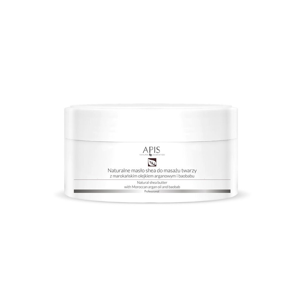 Apis naturalne masło shea z olejkiem argan. do masażu twarzy 100 g