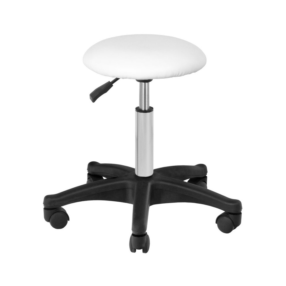 Taboret kosmetyczny AM-312 biały