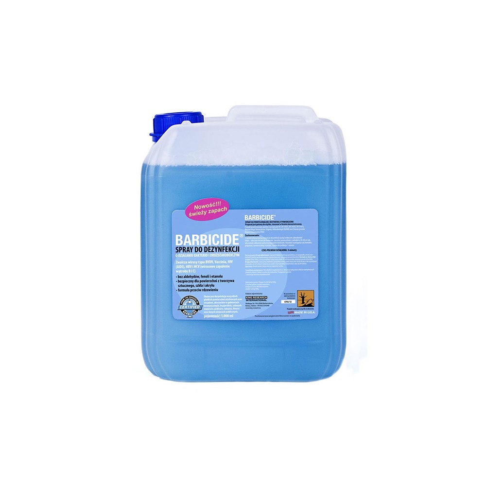 Barbicide spray do dezynfekcji wszystkich powierzchni zapachowy - uzupełnienie 5 L 