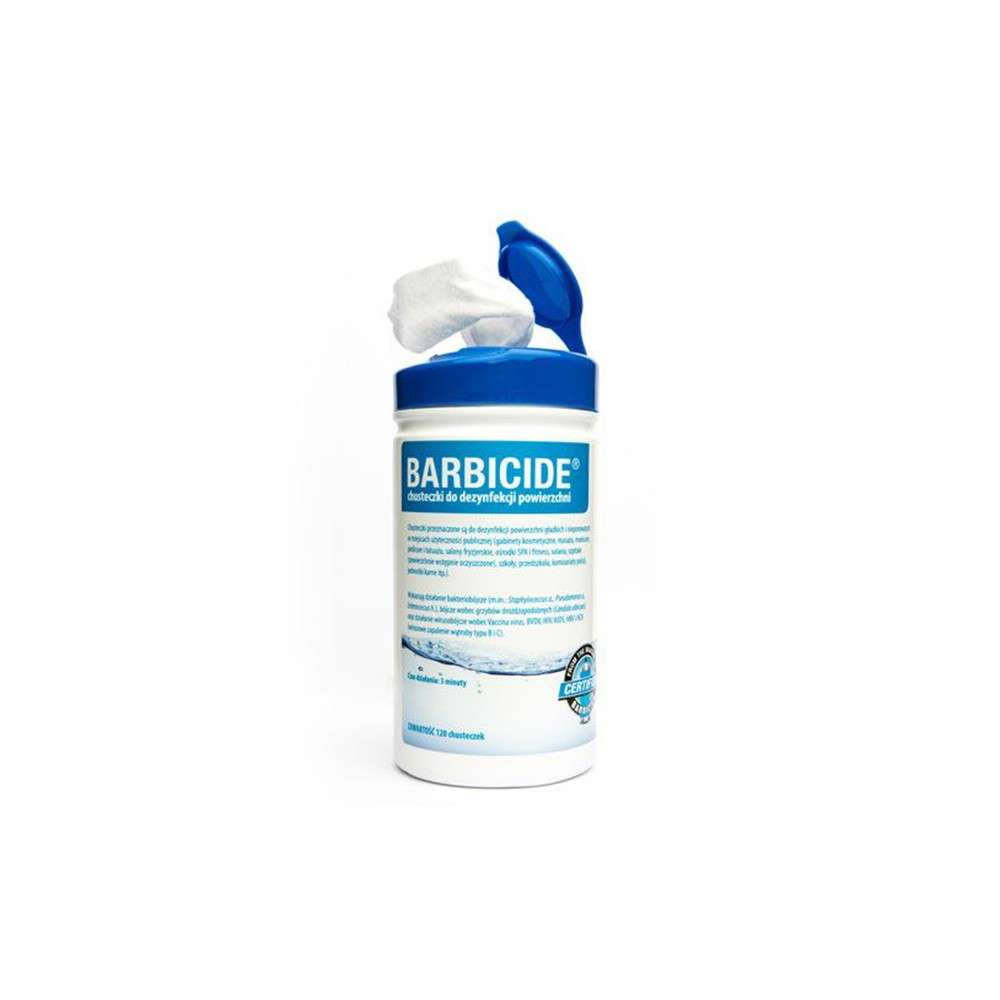 Barbicide wipes chusteczki do dezynfekcji powierzchni 100 szt. 
