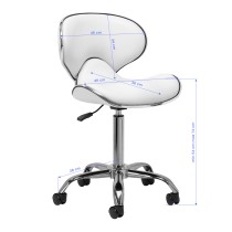 Taboret kosmetyczny Gabbiano Q-4599 biały