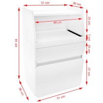 Szafka Azzurro midi 970 biała + 