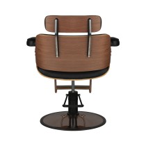 Fotel fryzjerski Gabbiano Florencja czarno-orzechowy