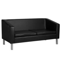 Sofa do poczekalni Gabbiano BM18003 czarna