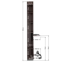 Konsola fryzjerska Gabbiano B058 Wenge