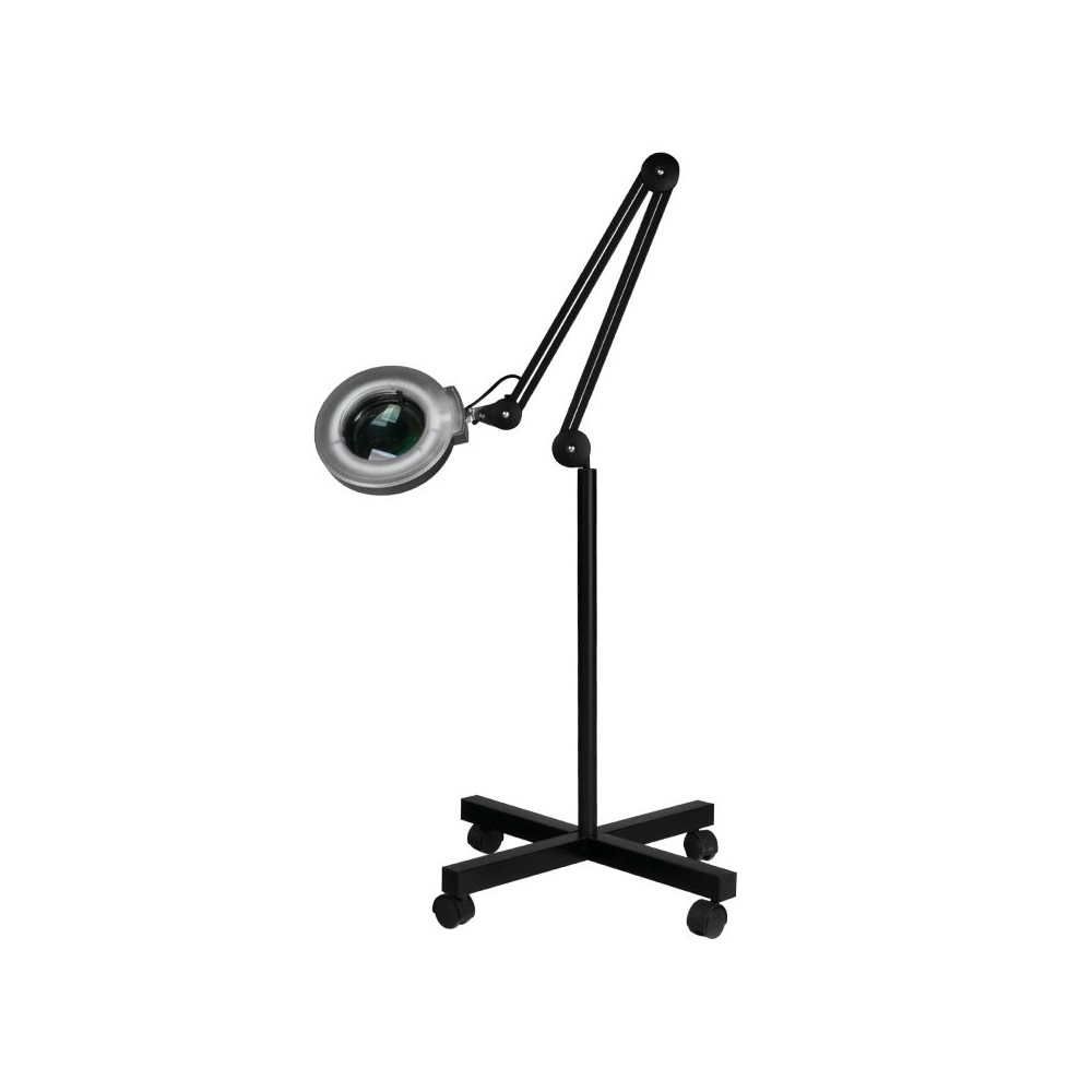 Lampa lupa S4 + statyw czarna 