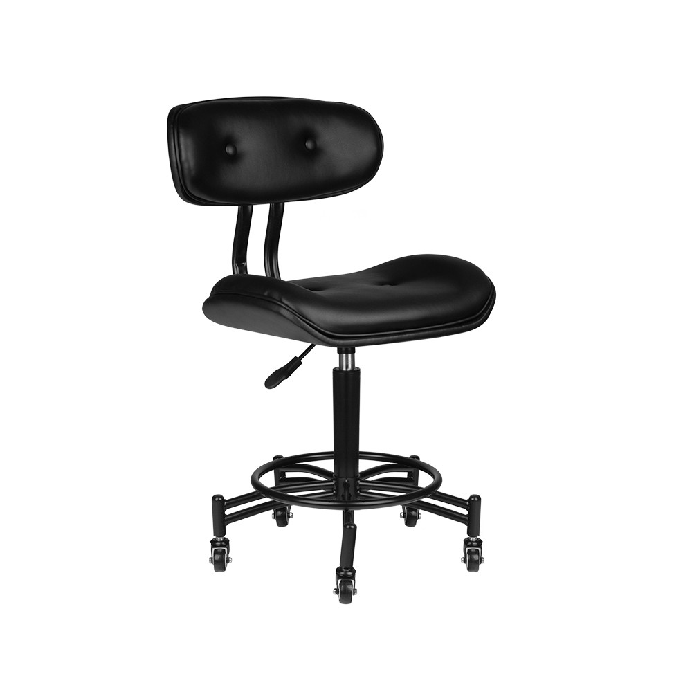 Taboret fryzjerski Gabbiano Florencja czarny