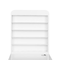 Biurko kosmetyczne 310 z pochłaniaczem kasetowym białe lewe