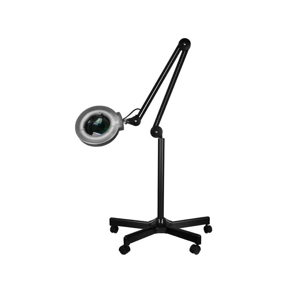 Lampa lupa led S5 + statyw led reg. natężenie światła czarna