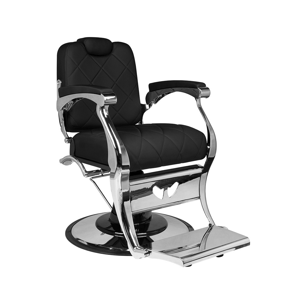 Fotel barberski Gabbiano Dario czarny