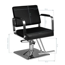 Fotel fryzjerski Hair System HS202 czarny