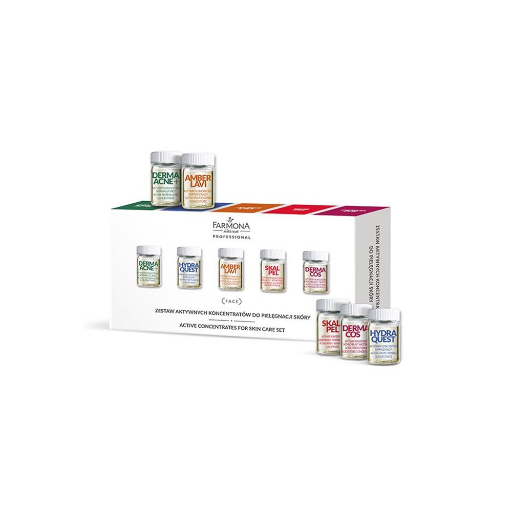 Farmona zestaw aktywnych koncentratów do pielęgnacji skóry 10 x 5 ml