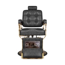 Fotel barberski Gabbiano Boss HD "Old Leather" czarny