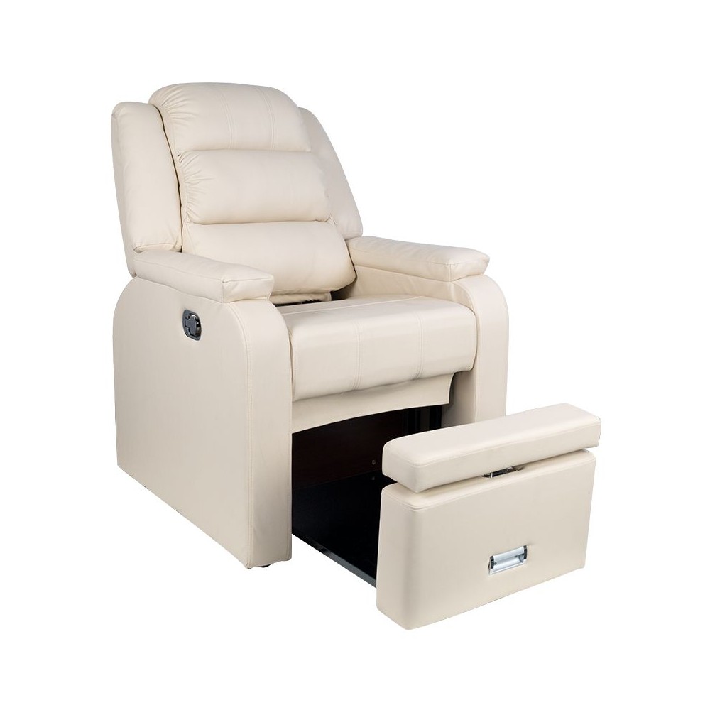 Fotel spa do pedicure Hilton kremowy