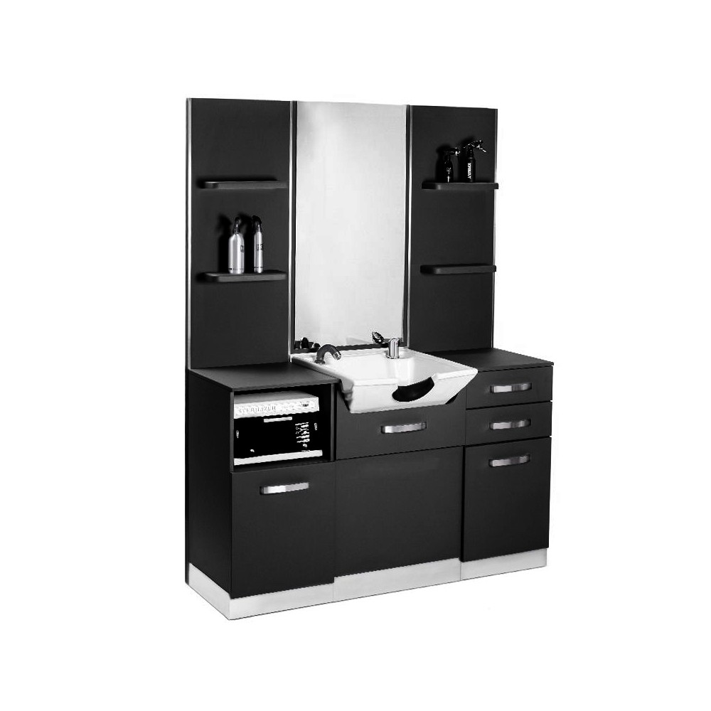 Konsola fryzjerska z umywalką Gabbiano B085W czarna