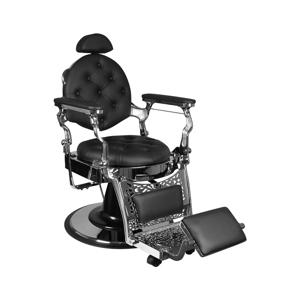 Fotel barberski Gabbiano Giulio czarny