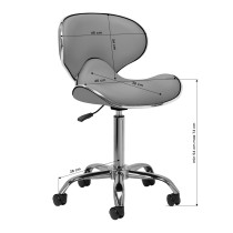 Taboret kosmetyczny Gabbiano Q-4599 szary