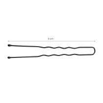 Kokówki fryzjerskie do włosów E-65 300 szt. 6 cm czarne