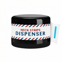 Pudełko na kołnierz papierowy fryzjerski - czarne