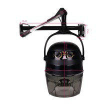 Suszarka fryzjerska wisząca Gabbiano 1600A jednobiegowa czarna