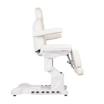 Fotel kosmetyczny do pedicure elektryczny Azzurro 708BS Exclusive Pro 3 silniki z podgrzewaniem biały